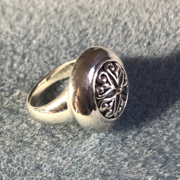 QVC “Myra’s Collection” Jewelry - Domitian scroll sterling silver ring